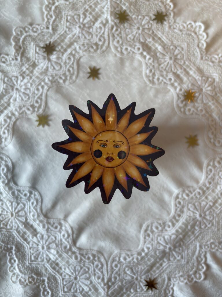 Vintage Sun Sticker